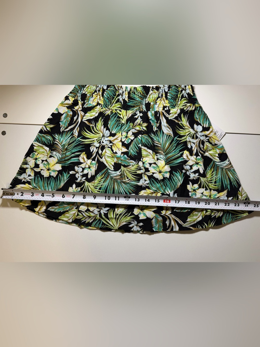 NWT Hurley Tropical Floral Skater Mini Skirt Hawaiian Palm Coast Retails $50 - Picture 8 of 9